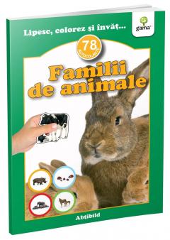Lipesc, colorez si invat - Familii de animale