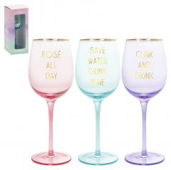 Pahar de vin - Let's Party (mai multe modele)