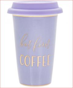 Travel Mug Lets Party-But first Coffee