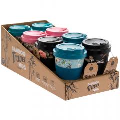 Cana de voiaj - Bamboo Travel Mug Florals