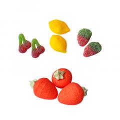 Borcan cu bomboane cu aroma de fructe - salade de fruits