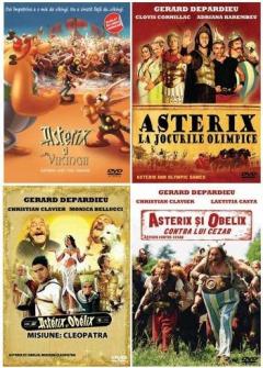 Colectie 4 DVD Asterix: Asterix si Vikingii / Asterix la Jocurile Olimpice / Asterix si Obelix, misiune: Cleopatra / Asterix si Obelix contra lui Ceza
