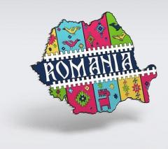Magnet de frigider din metal - Romania