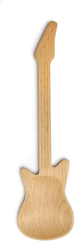 Lingura de lemn in forma de chitara