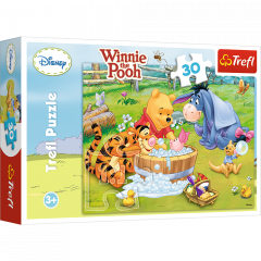Puzzle 30 piese - Winnie the Pooh - Bathing Piglet