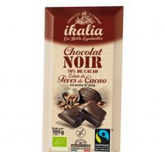 Ciocolata neagra cu boabe de cacao Bio