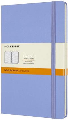 Carnet Moleskine - Hydrangea Blue Large Ruled Notebook Hard 
