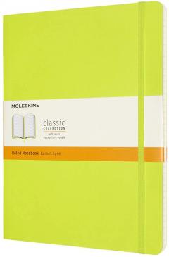 Carnet Moleskine - Lemon Green Extra Large Ruled Notebook Soft