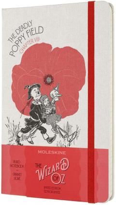 Carnet - Moleskine - Wizard of Oz Limited Edition Ruled Notebook - Deadly Poppy Field