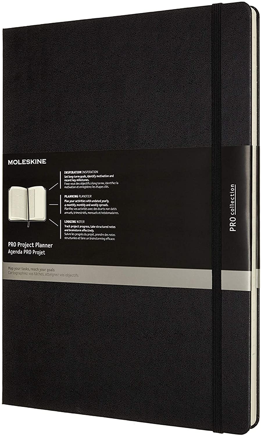 Agenda - Moleskine - Pro Project Planner - Black, A4, Hard Cover - Moleskine