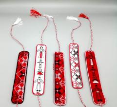 Martisor - Bratara Traditionala - Motiv pe fundal alb