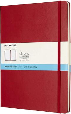 Carnet - Moleskine Classic - X-Large, Hardcover, Dotted - Scarlet Red