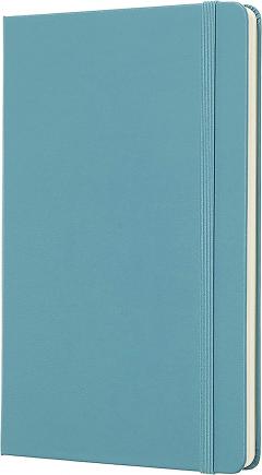 Carnet - Moleskine Classic - Large, Hard Cover, Plain - Blue Reef