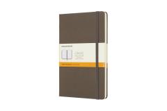 Carnet - Moleskine Classic Notebook, Large, Ruled, Brown Earth, Hard Cover