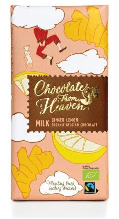 Ciocolata cu lapte cu ghimbir si lamaie- Milk Ginger Lemon - BIO + RO-ECO-007