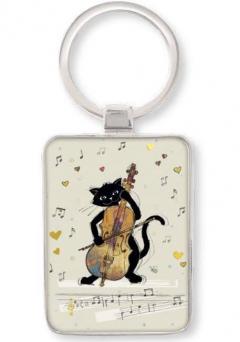 Breloc - Chat Musique Violoncelle