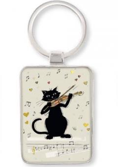 Breloc - Chat Musique Violon