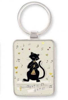 Breloc - Chat Musique Trompette