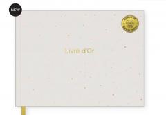 Carnet de oaspeti - Livre dior petit modele beige 