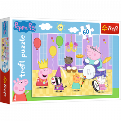 Puzzle 60 piese - Peppa Pig la Bal