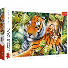 Puzzle 1500 piese - Two Tigers