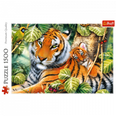 Puzzle 1500 piese - Two Tigers