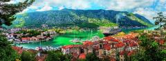 Puzzle 500 piese - Panorama - Orasul Kotor Muntenegru