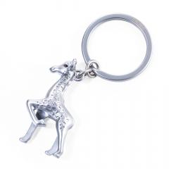 Breloc - Silver Matt Giraffe