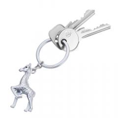 Breloc - Silver Matt Giraffe