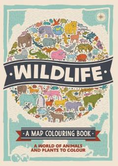Coperta cărții Wildlife: A Map Colouring Book