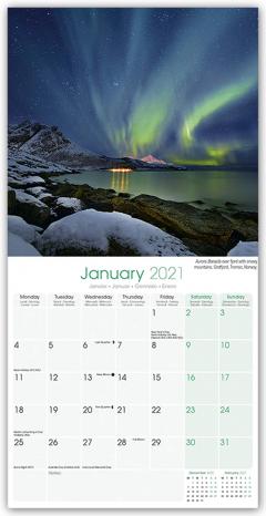 Calendar 2021 - Northern Lights