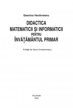 Didactica matematicii si informaticii pentru invatamintul primar 
