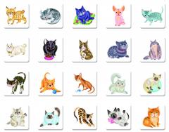 Joc de memorie Petmemo: Pisici