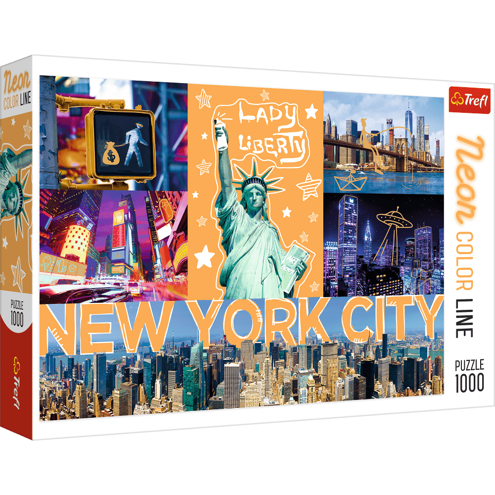 Puzzle 1000 Pièces NEW YORK - Marque Clementoni - Neuf Sous Blister - Décor Urbain Et Challenge