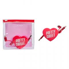 Cablu USB Retractabil - Yes Studio Retractable Heart Cable Tidy