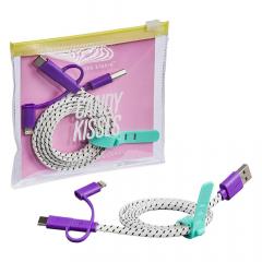 Cablu USB - Yes Studio 'Candy Kisses' Charge & Sync USB Cable