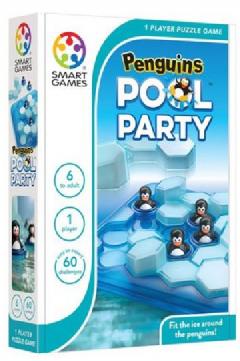 Joc puzzle - Penguins. Pool Party