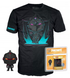 Tricou si figurina - Fortnite - Black Knight - L