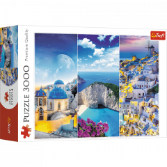 Puzzle 3000 piese - Vacanta in Grecia