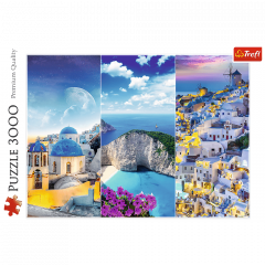 Puzzle 3000 piese - Vacanta in Grecia