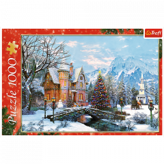 Puzzle 1000 piese - Peisaj de iarna