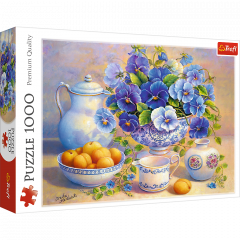 Puzzle 1000 piese - Buchet albastru