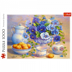 Puzzle 1000 piese - Buchet albastru