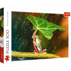 Puzzle 500 piese - Umbrela verde