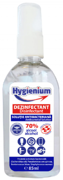 Solutie dezinfectanta pentru maini cu efect antibacterian