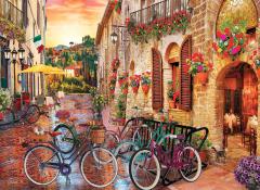 Puzzle 1000 piese - Biking in Tuscany