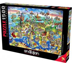 Puzzle 1500 piese - European World