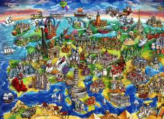 Puzzle 1500 piese - European World