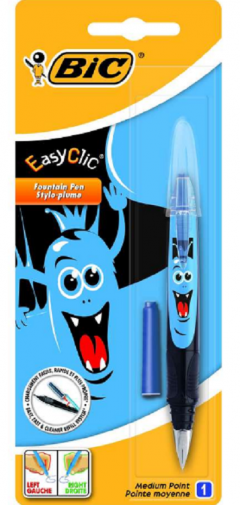 Stilou - Easy Clic Monster Albastru
