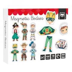 Puzzle magnetic educativ din lemn - Eroi de basm